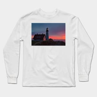 Portland Light Sunrise Long Sleeve T-Shirt